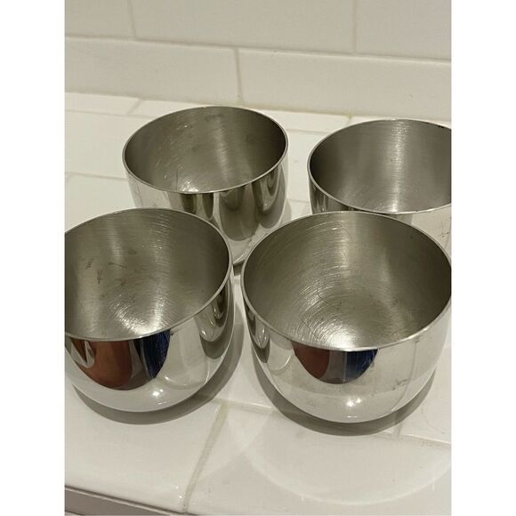 Vintage Monticello Pewter Punch Cups (4) - Picture 5 of 6